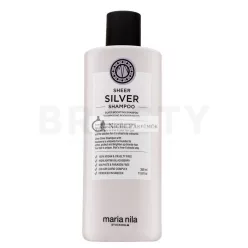   Maria Nila Sheer Silver Shampoo Stärkungsshampoo für platinblondes und graues Haar 350 ml