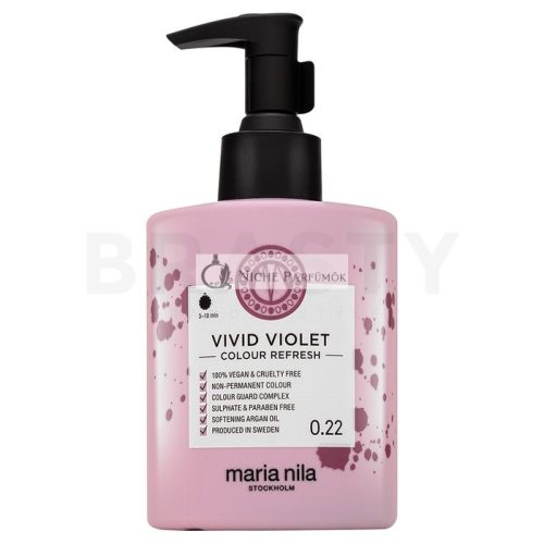Maria Nila Colour Refresh ernährende Maske mit Farbpigmenten fürs Haar mit violetten Farbtönen Vivid Violet 300 ml