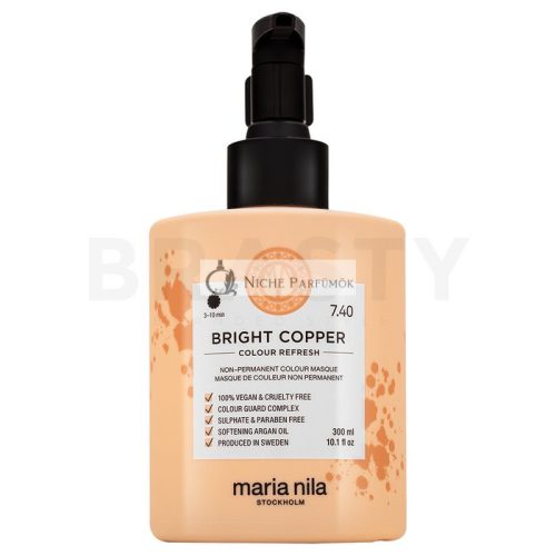 Maria Nila Colour Refresh ernährende Maske mit Farbpigmenten zur Auffrischung von kupferroten Farbtönen Bright Copper 300 ml