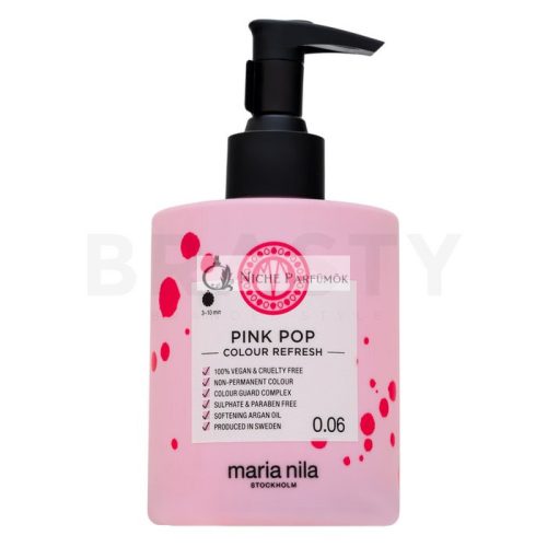 Maria Nila Colour Refresh ernährende Maske mit Farbpigmenten fürs Haar mit rosaroten Farbtönen Pink Pop 300 ml