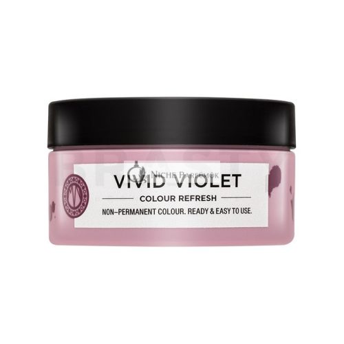 Maria Nila Colour Refresh ernährende Maske mit Farbpigmenten fürs Haar mit violetten Farbtönen Vivid Violet 100 ml