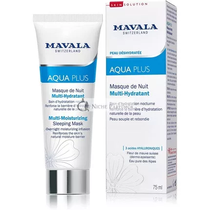 Mavala Aqua Plus Multifunktionale Feuchtigkeitsmaske für die Nacht, 75ml