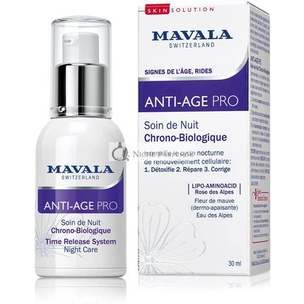 Mavala Anti-Age Pro Zeitfreigabesystem Nachtpflege Serum, 30ml