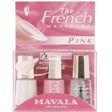Mavala Mini Nagellack Französische Maniküre Set Rosa 3 x 5ml
