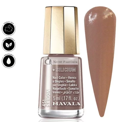 Mavala Timeless Colors 2024 Lélegző Mini Körömlakk Saigon, 5ml