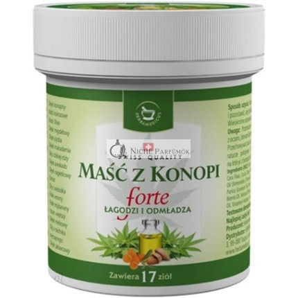 Herbamedicus Hanfsalbe Forte für Trockene Haut, Falten, Akne, Psoriasis 125ml