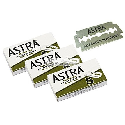 Astra Superior Premium Platinum Kétélű Biztonsági Borotvapengék 5 db - 3 csomag