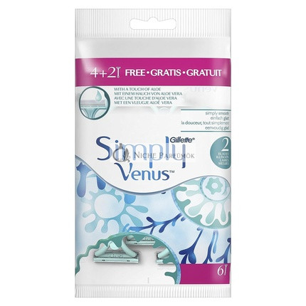 Gillette Simply Venus2 Einwegrasierer - 6 Stück