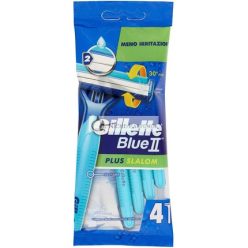 Gillette Blue II Plus Slalom Einwegrasierer - 4er Pack