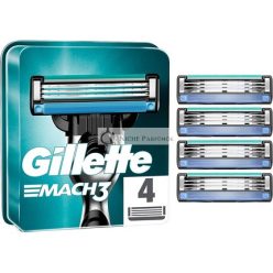 Gillette Mach3 Borotvapengék Férfiaknak 4 db - 4-es csomag