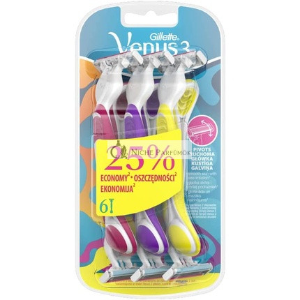 Gillette Kompatibel Venus 3 Einwegrasierer 6 Stück
