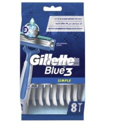 Gillette Blue Simple 3 Eldobható Borotvák - 8 Darab
