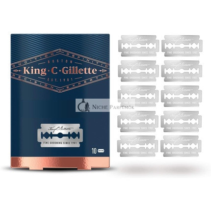 King C. Gillette Rasierklingen für Männer 10 Stück, Geschenkideen für Männer, Väter