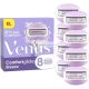 Gillette ComfortGlide Breeze Rasierklingen für Frauen 8 Rasierklingen Nachfüllpack Lubrastrip mit botanischen Ölen 2 flexible Gelstreifen
