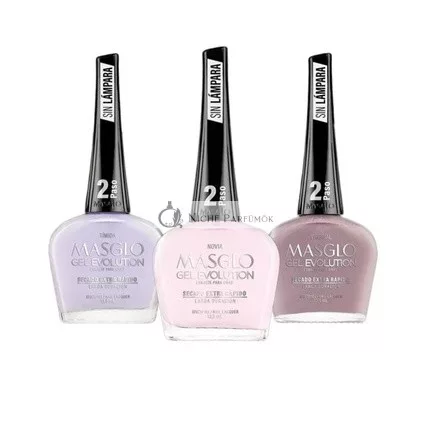 MASGLO GEL EVOLUTION Körömlakk, Gél Hatás, UV/Led Lámpa Nélkül, 12 napig Tart