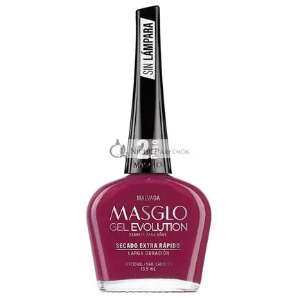 MASGLO GEL EVOLUTION Körömlakk Gél Hatás UV/Led Lámpa Nélkül, 12 napig tartó, Malvada