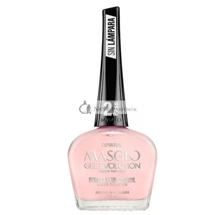 MASGLO GEL EVOLÚCIÓ Körömlakk Gél Hatás UV/LED Lámpa Nélkül, Akár 12 napig, 15 ml