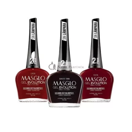 MASGLO GEL EVOLÚCIÓ Körömlakk Gél Hatás - Akár 12 napig tart UV/Led lámpa nélkül