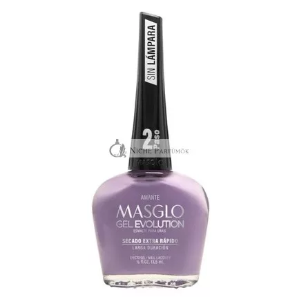 MASGLO GEL EVOLUTION Körömlakk Gél Hatás UV/Led Lámpa Nélkül, 12 Napig Tartó Szín