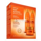 Kativa Post Brazilian Straightening Kit készlet a haj keratinnal való egyenlítése után 2 x 225 ml + 150 ml