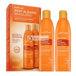   Kativa Post Brazilian Straightening Shampoo + Conditioner készlet a haj keratinnal való egyenlítése után 2 x 225 ml