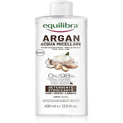 Equilibra Viso Argan Mizellenwasser mit Hyaluronsäure und Pflanzen-Tensiden, 400ml