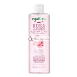   Equilibra Rosa Kímélő Tisztító Micellás Víz Hyaluronsavval, 400ml