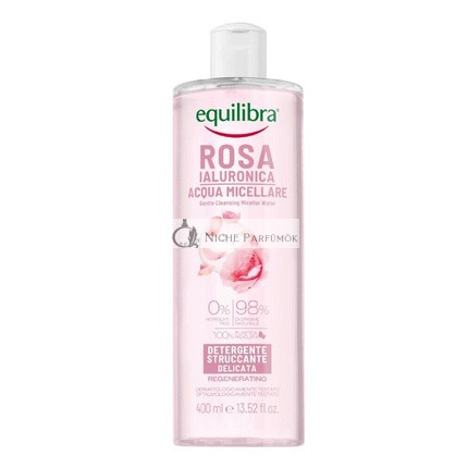 Equilibra Rosa Kímélő Tisztító Micellás Víz Hyaluronsavval, 400ml