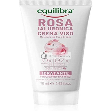 Equilibra Arc Hialuron-Rózsa Hidratáló Arckrém Damask Rózsával és Hialuronsavval, 75ml