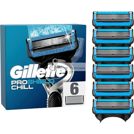 Gillette ProShield Chill Rasierklingen 6 Ersatzklingen für die Nassrasur von Männern