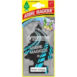   Arbre Magique Mono Car Parfüm Amber Cologne Holzig und Umhüllend Duft Hält bis zu 7 Wochen, Hergestellt in Italien