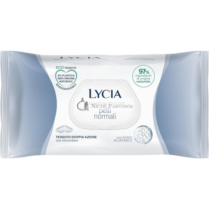 Lycia Sminklemosó Törlőkendők Normál Hajra Hialuronsavval, 60 Törlőkendő