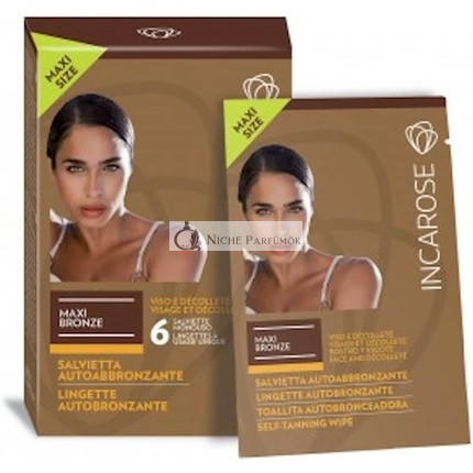 IncaRose Maxi Bronze Selbstbräunungstücher für das Gesicht 6, 6ml