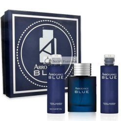   Arrogance Blue Férfi Ajándékcsomag Parfüm EDT 50ml, 2 x Tusfürdő Sampon 100ml