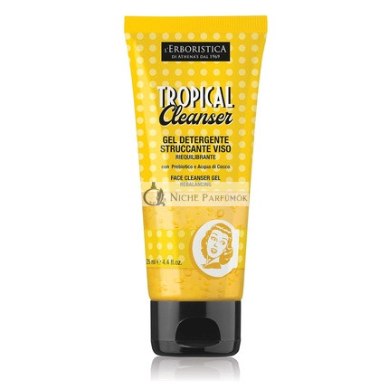L'Erboristica Athena's Trópusi Tisztító Vintage Arctisztító Gél Probiotikumokkal és Kókuszvízzel, 125ml