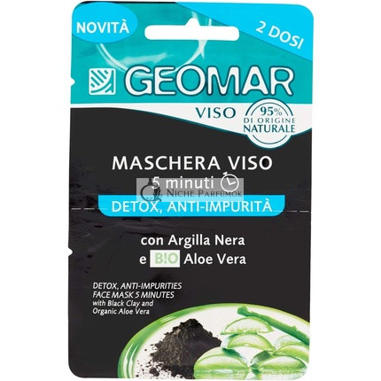 Geomar Detox Anti-Szennyeződés Arcmaszk, 2 adag