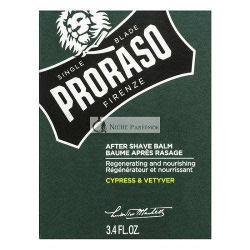 Proraso Cypress And Vetiver Nyugtató borotválkozás utáni balzsam After Shave Balm 100 ml