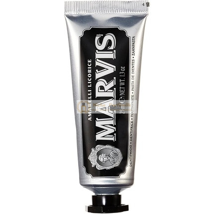 MARVIS Amarelli Fekete Rózsa Mentás Fogkrém, 25ml - Utazó Méret