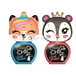 Crazy Chic Aranyos Állatok Körömlakk Kék és Piros