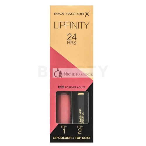 Max Factor Lipfinity Lip Colour langanhaltender flüssiger Lippenstift 022 Forever Lolita 4 ml