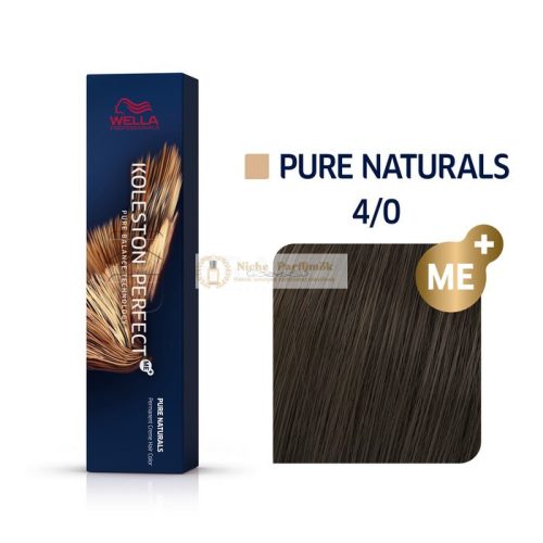 Wella Professionals Koleston Perfect Me+ Pure Naturals Professionelle permanente Haarfarbe 4/0 60 ml