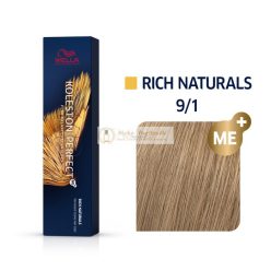   Wella Professionals Koleston Perfect Me+ Rich Naturals professzionális permanens hajszín 9/1 60 ml