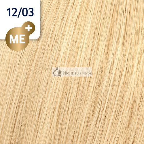 Wella Professionals Koleston Perfect Me+ Special Blonde professzionális permanens hajszín 12/03 60 ml