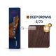 Wella Professionals Koleston Perfect Me+ Deep Browns Professionelle permanente Haarfarbe 6/73 60 ml