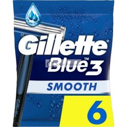   Gillette Blue3 Smooth Eldobható Borotvák Férfiaknak 3 Penge 40° Forgatható Fej ComfortGel Technológia