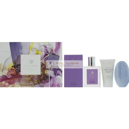 Acca Kappa Wisteria Glicine Eau de Parfum Geschenkset: 100ml Parfum, 150g Seife, 75ml Handcreme