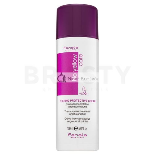 Fanola No Yellow Thermo-Protective Cream védő krém platinaszőke és ősz hajra 150 ml