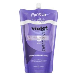   Fanola No Yellow Color Violet Peroxyde fejlesztő emulzió a sárga tónusok semlegesítésére 1,5% 5 Vol. 1000 ml