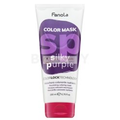   Fanola Color Mask tápláló maszk színes pigmentekkel hajszín élénkítésére Silky Purple 200 ml