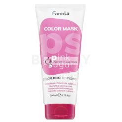   Fanola Color Mask tápláló maszk színes pigmentekkel hajszín élénkítésére Pink Sugar 200 ml